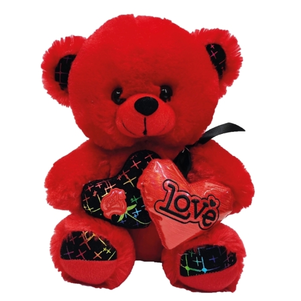 ΑΡΚΟΥΔΑΚΙ ΚΟΚΚΙΝΟ  ΜΕΓΑΛΟ (60 cm) '' VALENTINE'S GIFTS ''